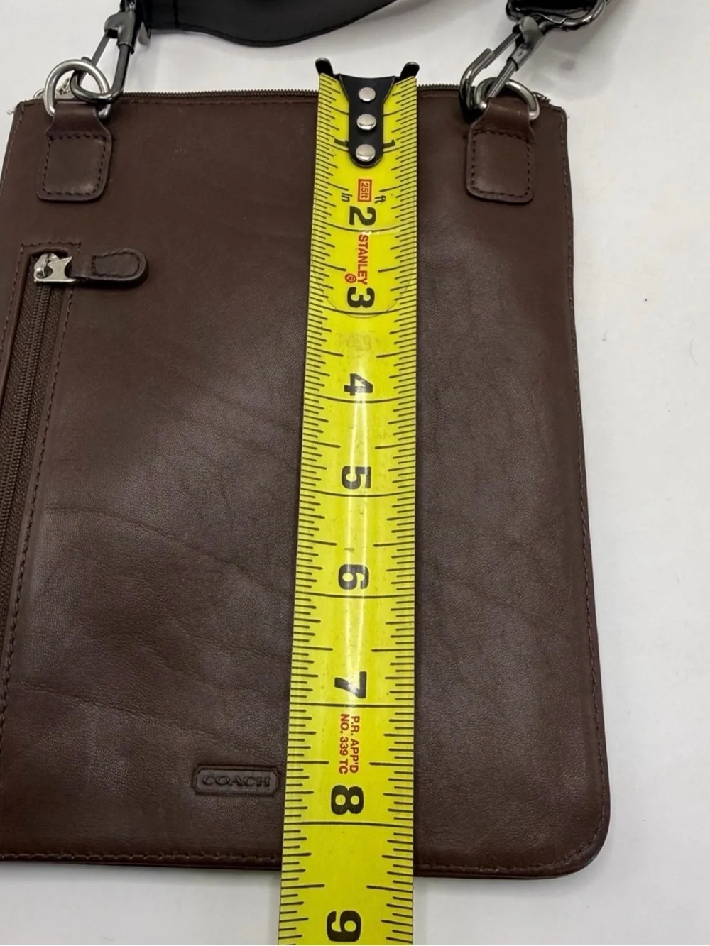Coach Brown Leather Crossbody Messenger Bag Replacement Strap Vintage Unisex